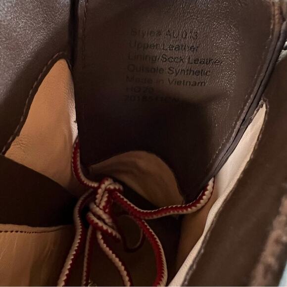 NEW J. Crew Lace-Up Boots in Croc-embossed Leather Sz 6 - Picture 7 of 8